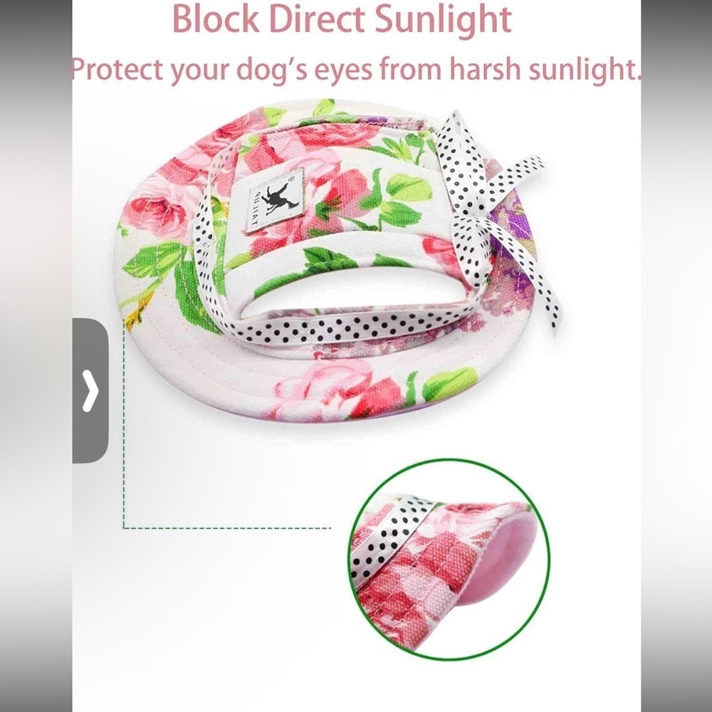 Pet Round Brim Princess Cap Visor Hat (DOG)
Sz-L - Picture 2 of 3